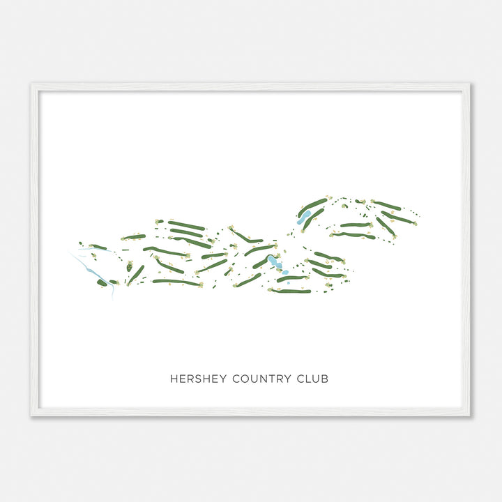 Print of Hershey Country Club Modern Map