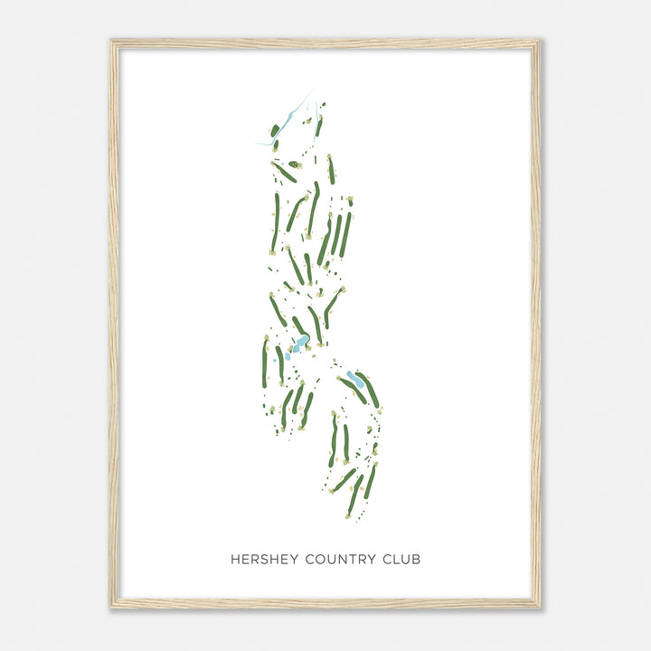 Print of Hershey Country Club Modern Map