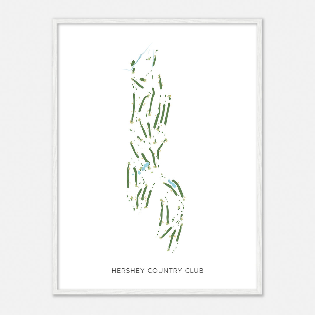 Print of Hershey Country Club Modern Map