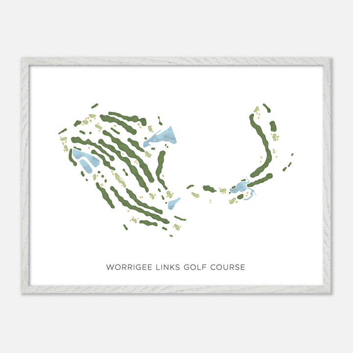 Print of Worrigee Links Golf Course Modern Map