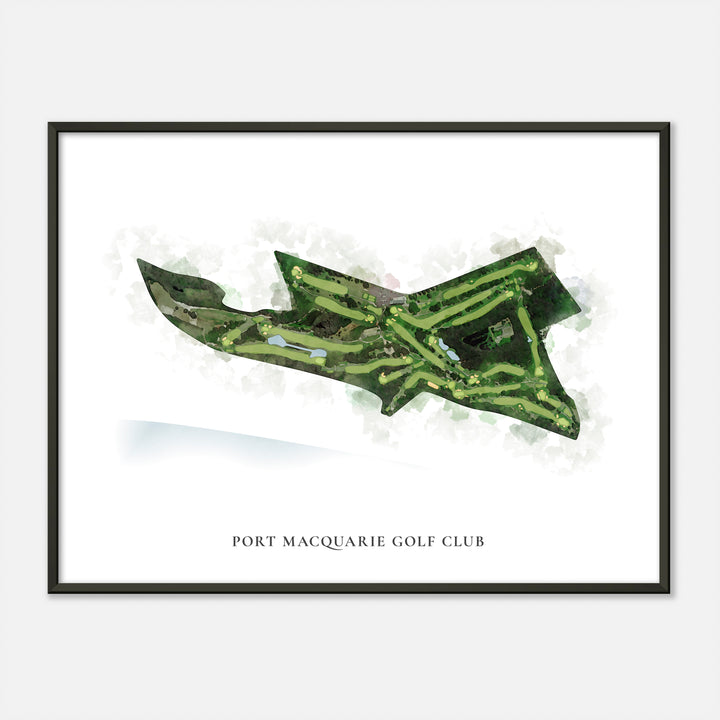 Print of Port Macquarie Golf Club Classic Map