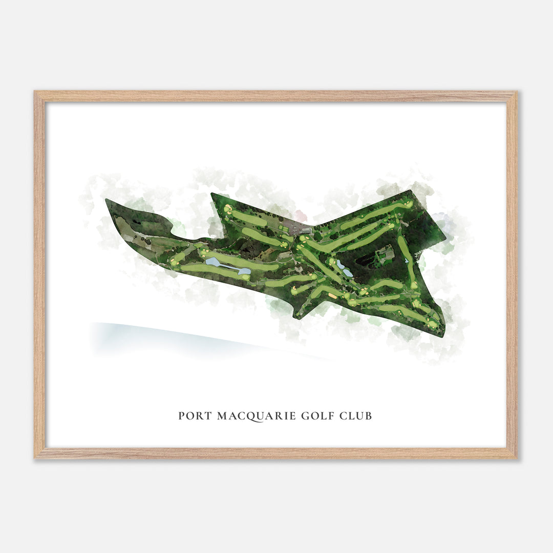 Print of Port Macquarie Golf Club Classic Map