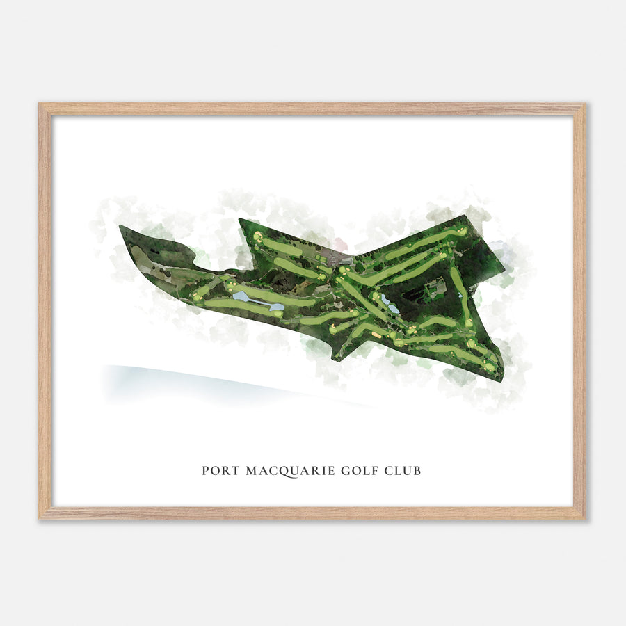 Print of Port Macquarie Golf Club Classic Map