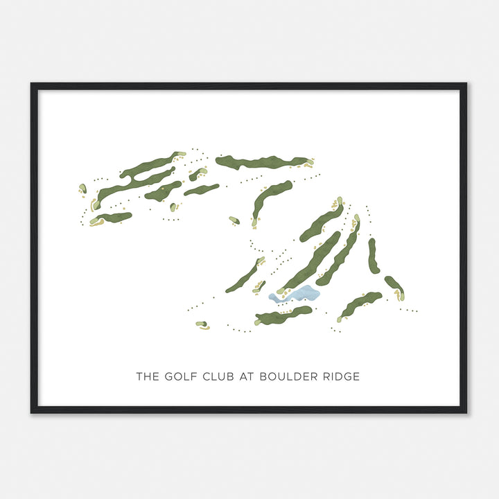 Print of The Golf Club At Boulder Ridge Modern Map