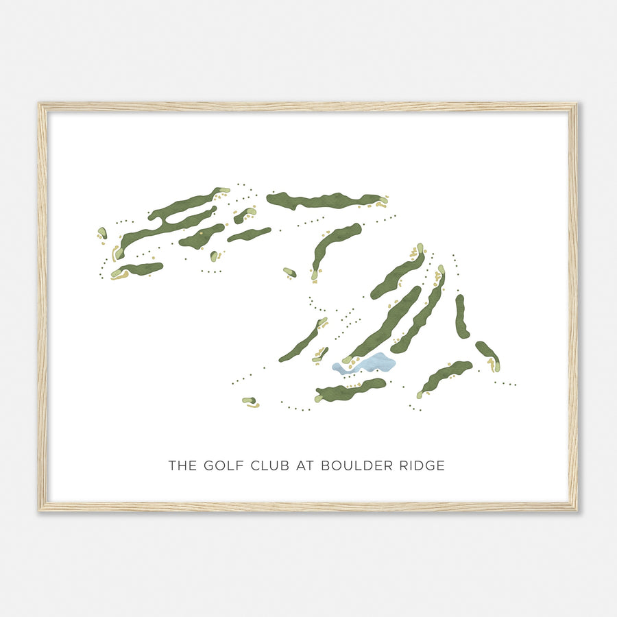 Print of The Golf Club At Boulder Ridge Modern Map