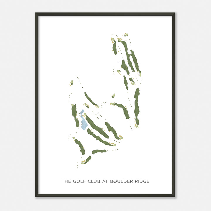 Print of The Golf Club At Boulder Ridge Modern Map