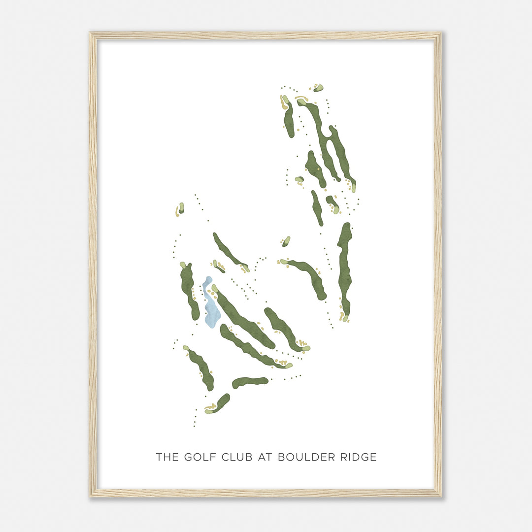 Print of The Golf Club At Boulder Ridge Modern Map