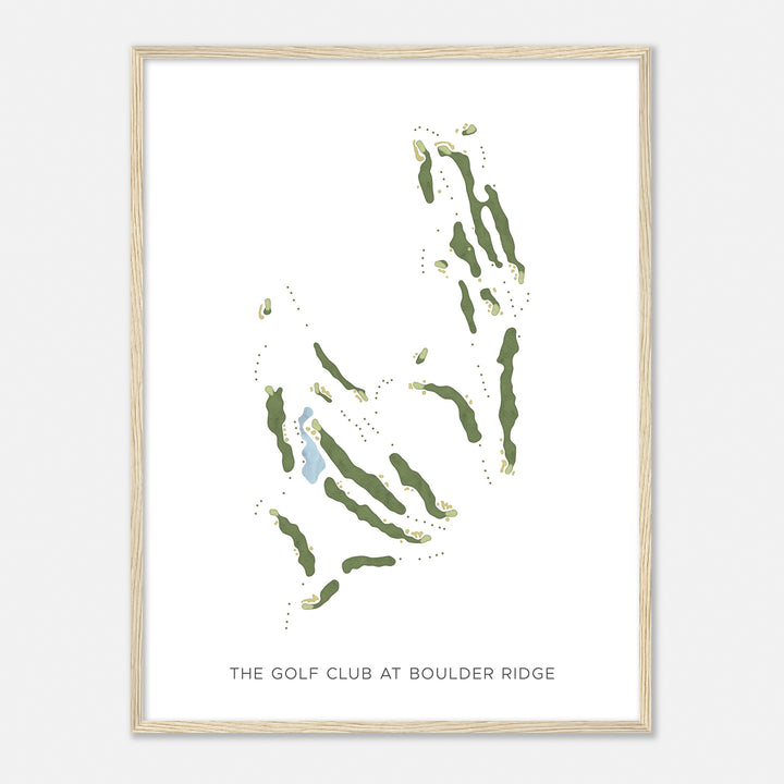 Print of The Golf Club At Boulder Ridge Modern Map