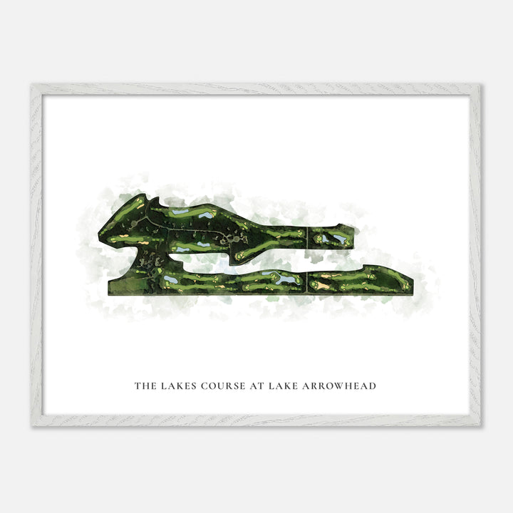 Print of The Lakes Course At Lake Arrowhead Classic Map