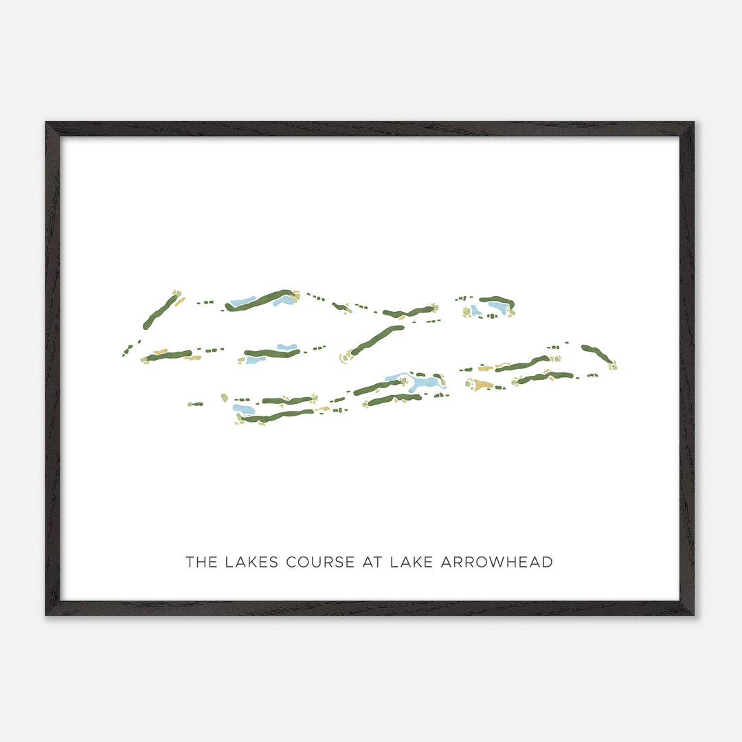 Print of The Lakes Course At Lake Arrowhead Modern Map