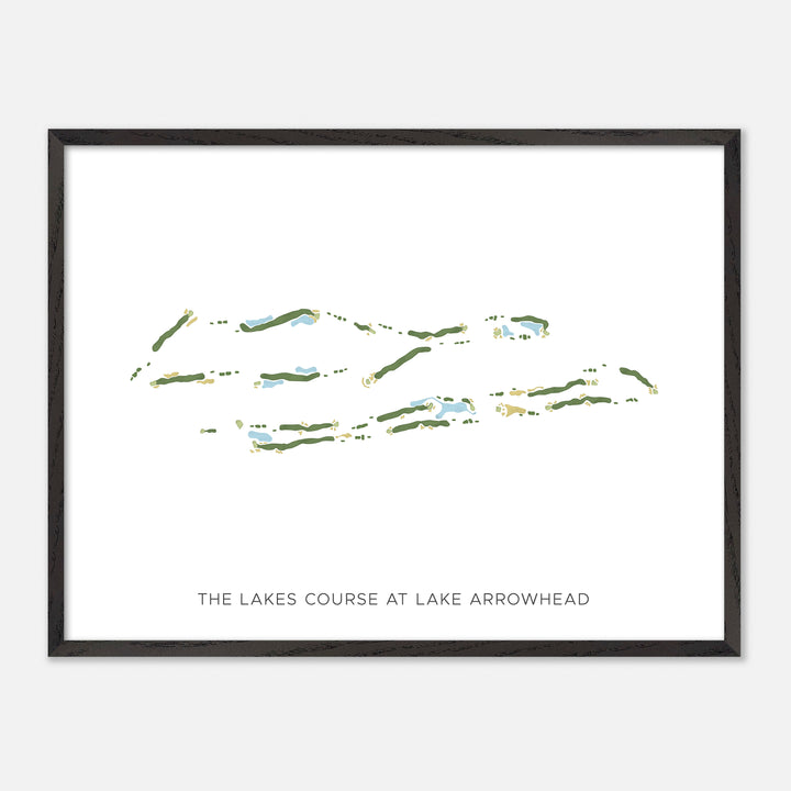 Print of The Lakes Course At Lake Arrowhead Modern Map
