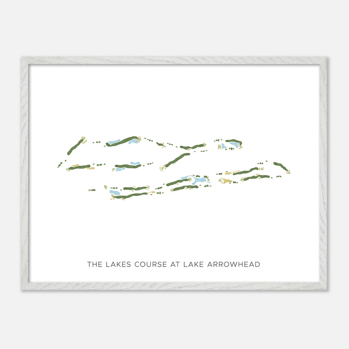 Print of The Lakes Course At Lake Arrowhead Modern Map