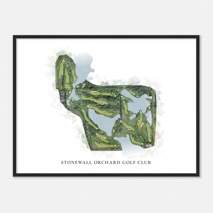 Print of Stonewall Orchard Golf Club Classic Map