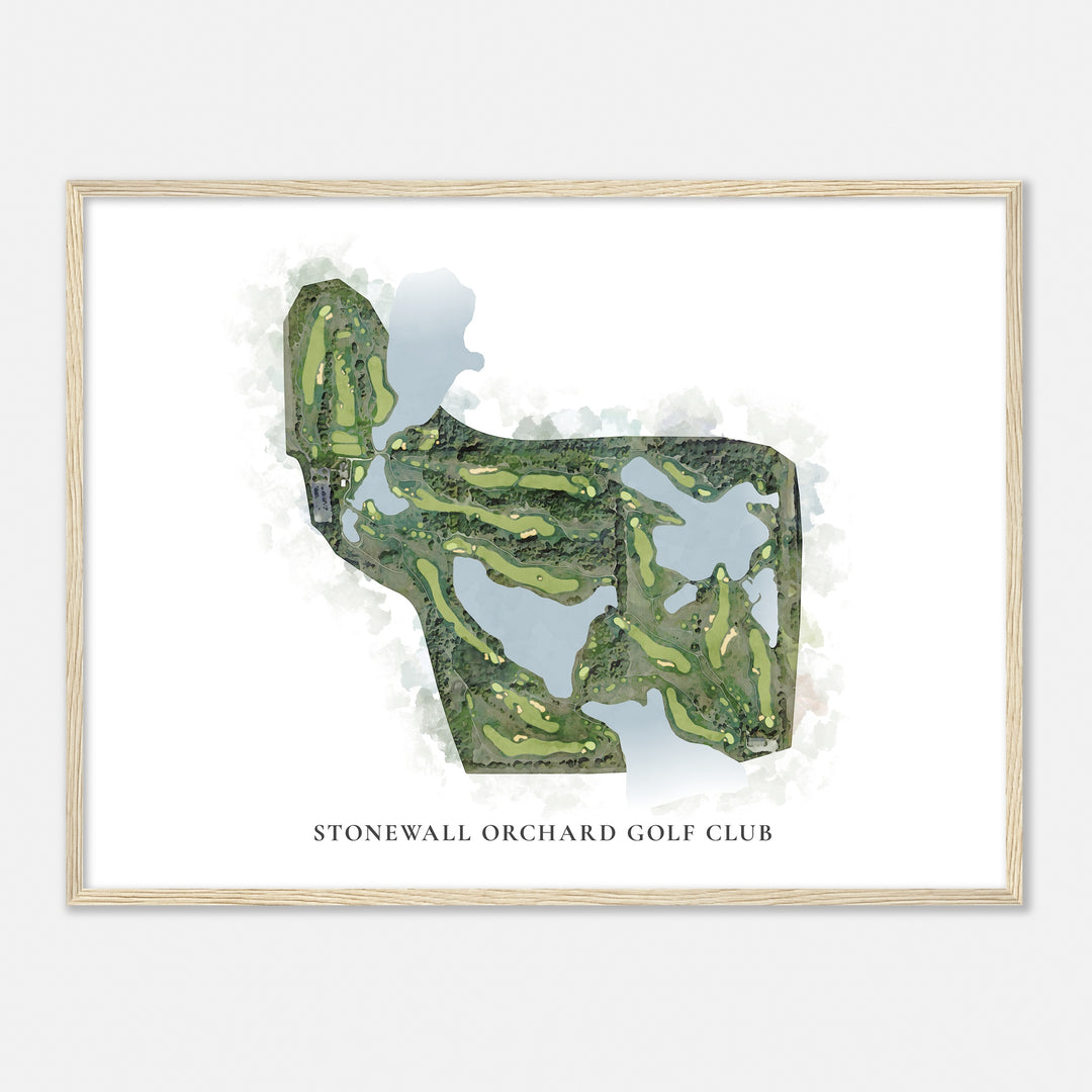 Print of Stonewall Orchard Golf Club Classic Map