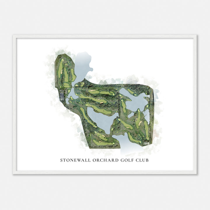 Print of Stonewall Orchard Golf Club Classic Map