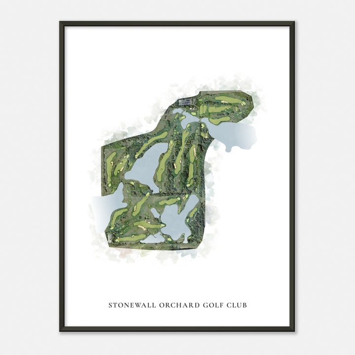 Print of Stonewall Orchard Golf Club Classic Map