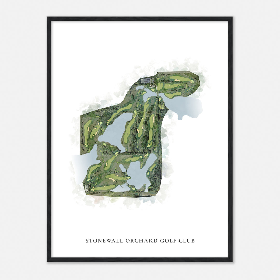 Print of Stonewall Orchard Golf Club Classic Map