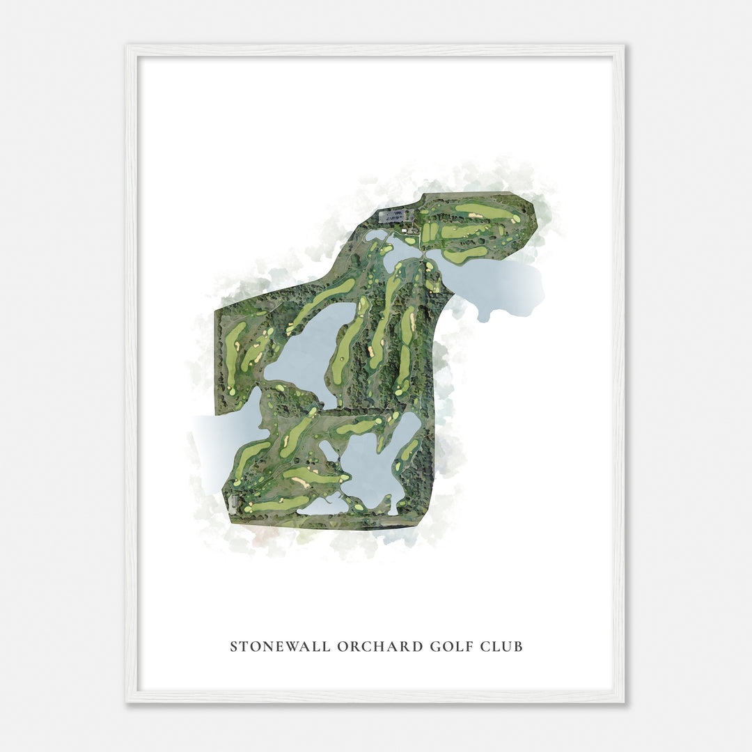 Print of Stonewall Orchard Golf Club Classic Map