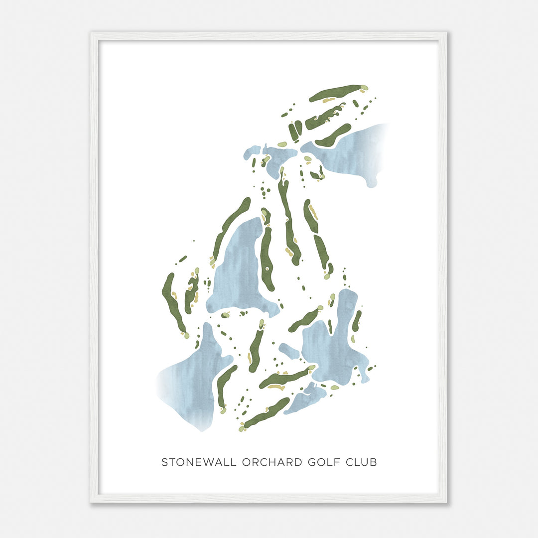 Print of Stonewall Orchard Golf Club Modern Map