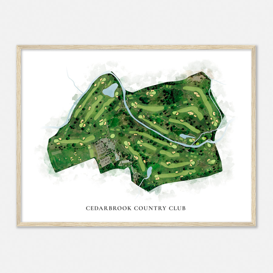 Print of Cedarbrook Country Club Classic Map