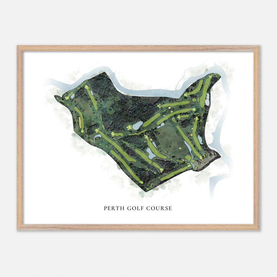 Print of Perth Golf Course Classic Map