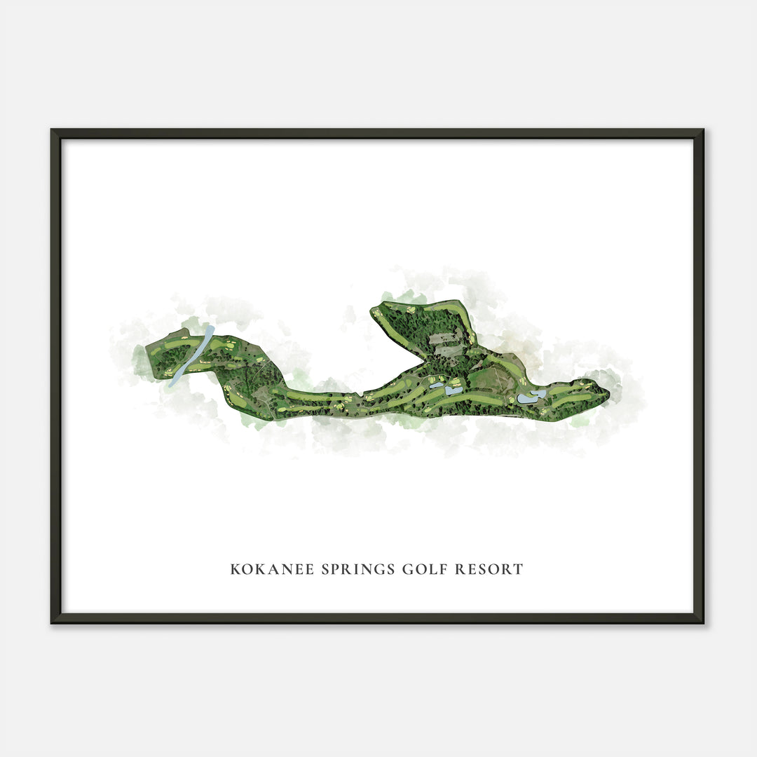 Print of Kokanee Springs Golf Resort Classic Map