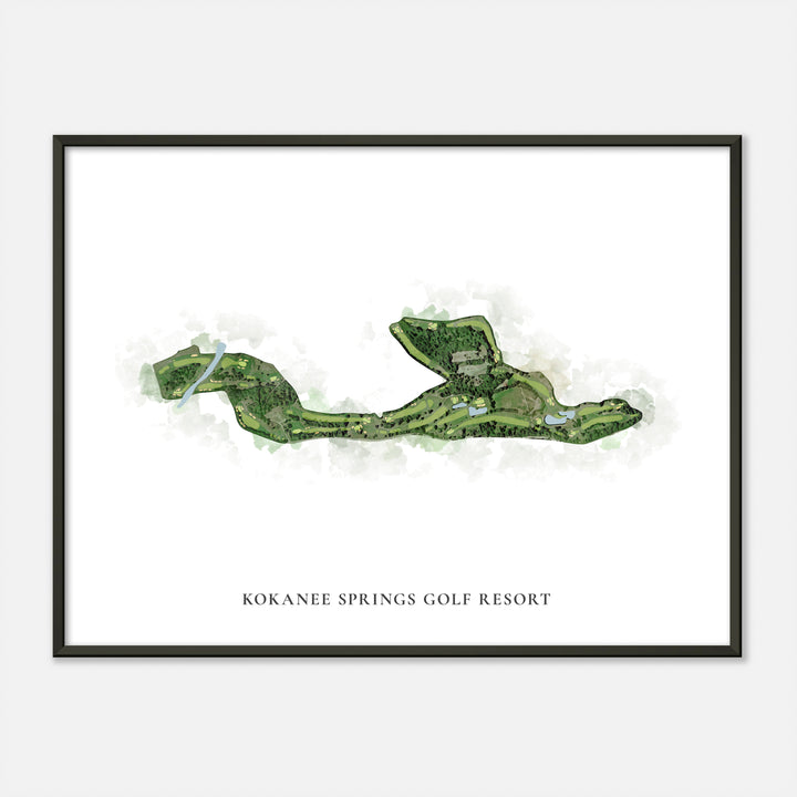 Print of Kokanee Springs Golf Resort Classic Map