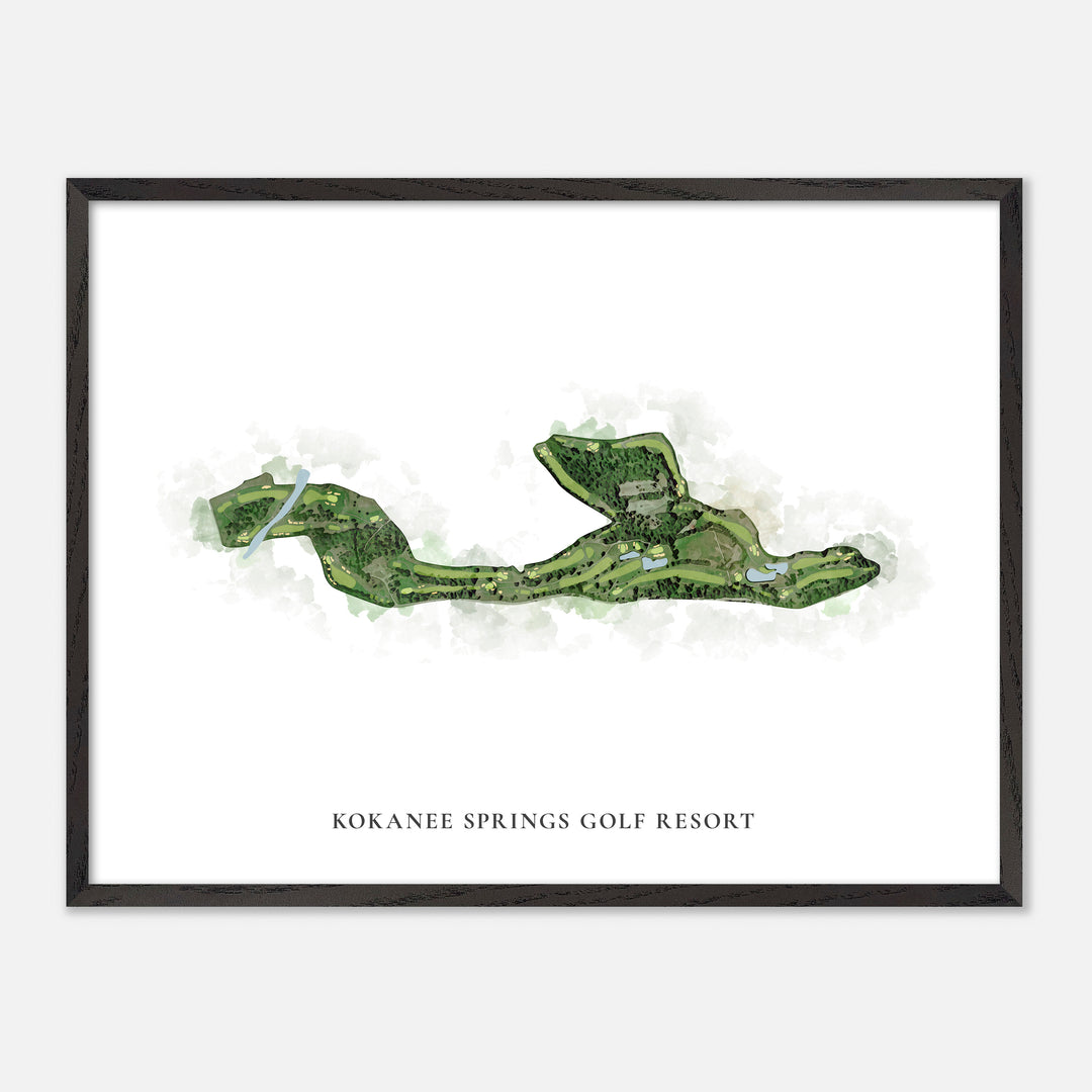 Print of Kokanee Springs Golf Resort Classic Map
