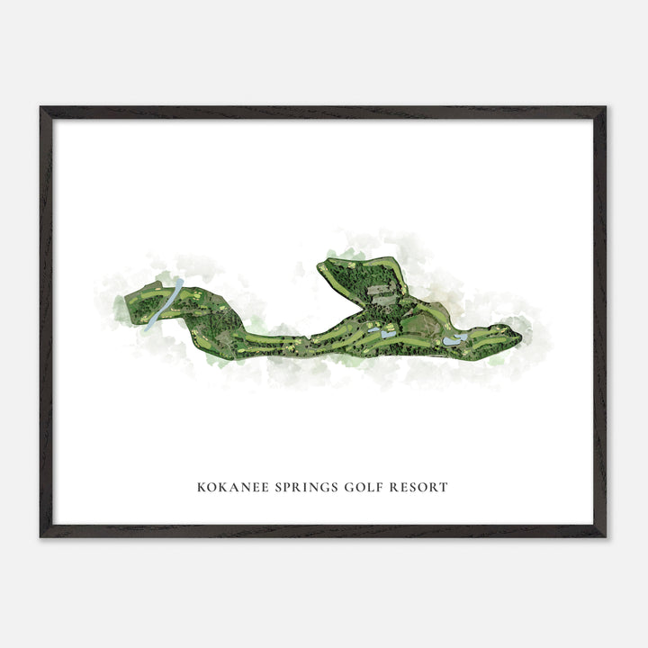 Print of Kokanee Springs Golf Resort Classic Map