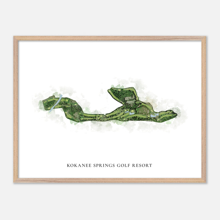 Print of Kokanee Springs Golf Resort Classic Map