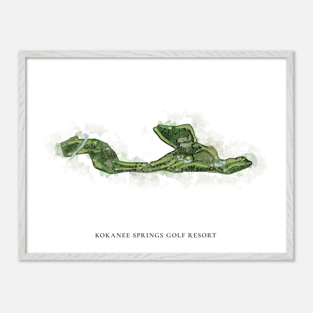 Print of Kokanee Springs Golf Resort Classic Map