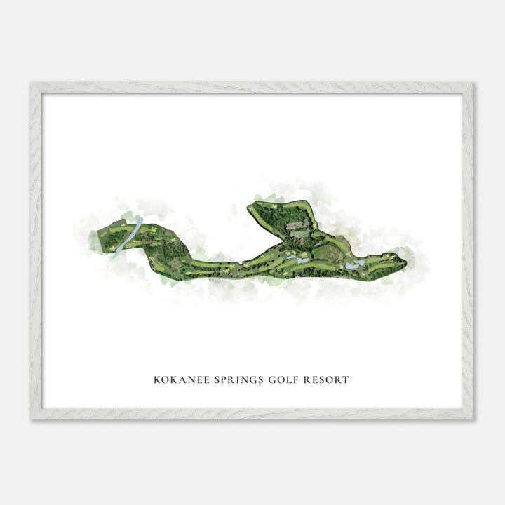 Print of Kokanee Springs Golf Resort Classic Map