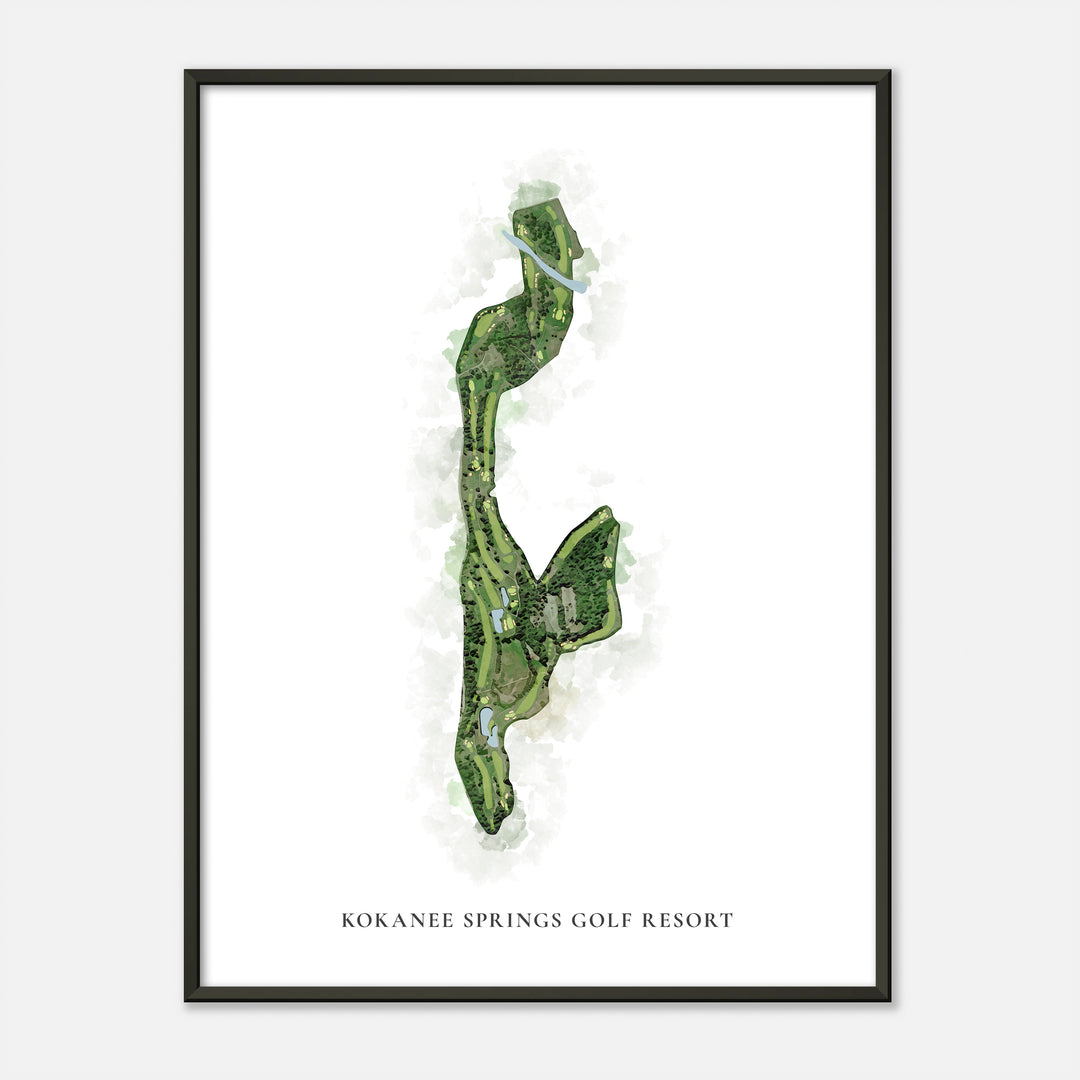 Print of Kokanee Springs Golf Resort Classic Map