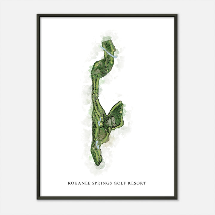 Print of Kokanee Springs Golf Resort Classic Map