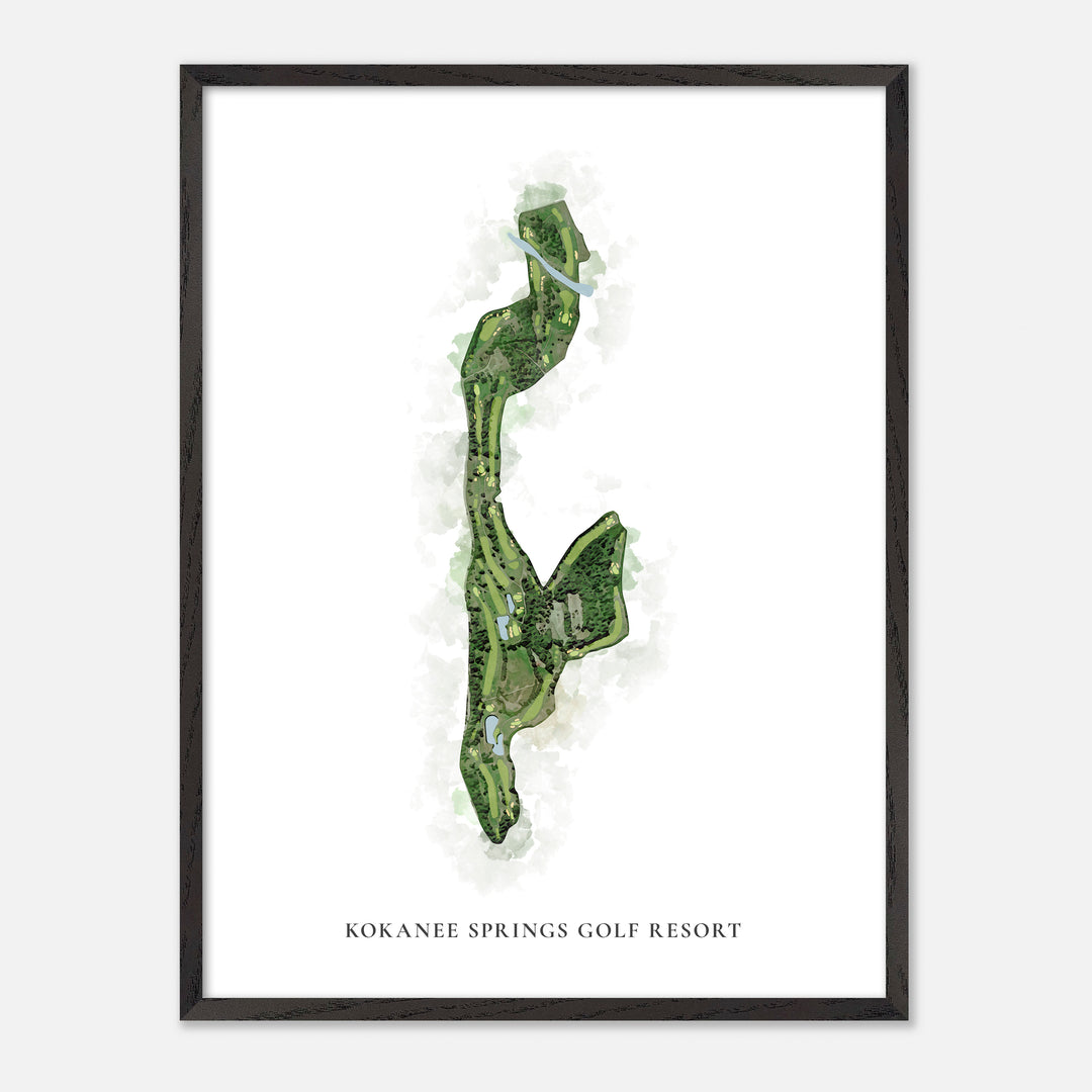 Print of Kokanee Springs Golf Resort Classic Map