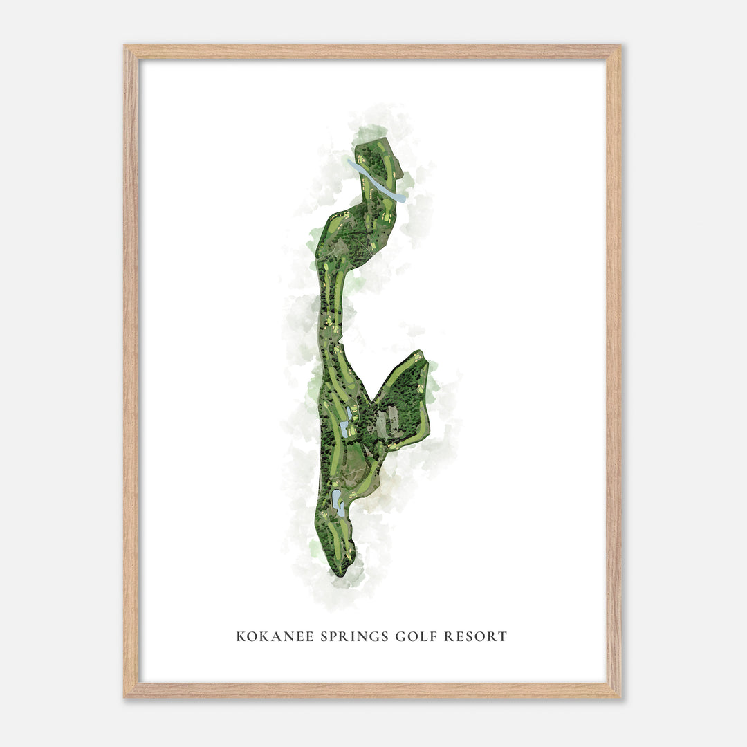 Print of Kokanee Springs Golf Resort Classic Map