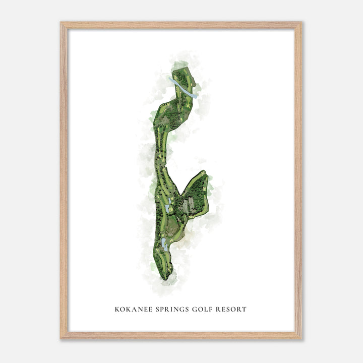 Print of Kokanee Springs Golf Resort Classic Map