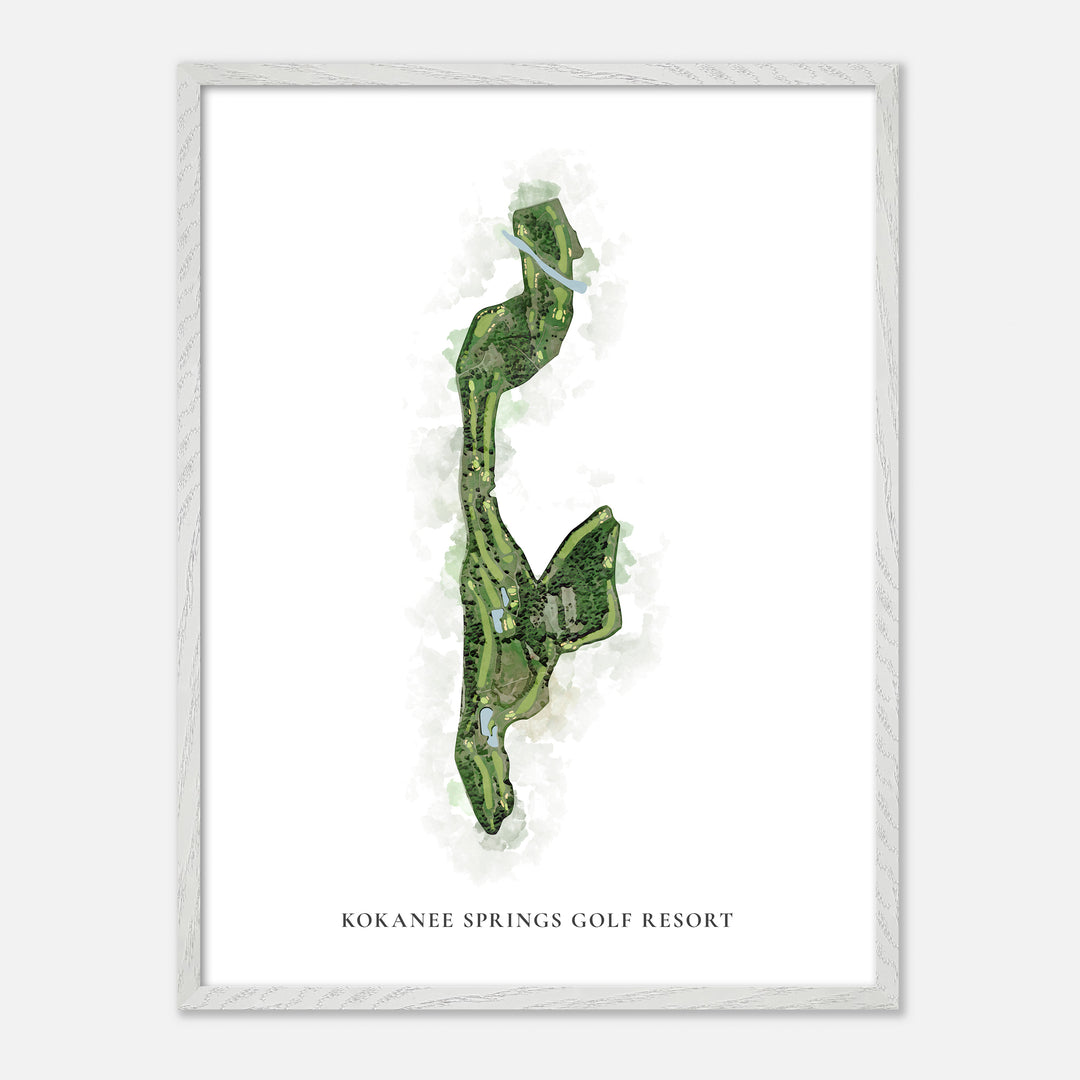 Print of Kokanee Springs Golf Resort Classic Map