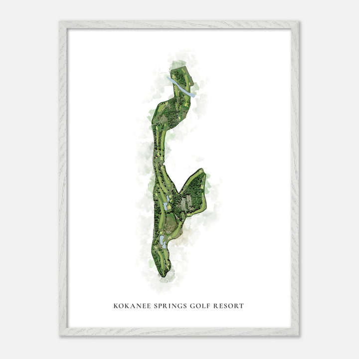 Print of Kokanee Springs Golf Resort Classic Map