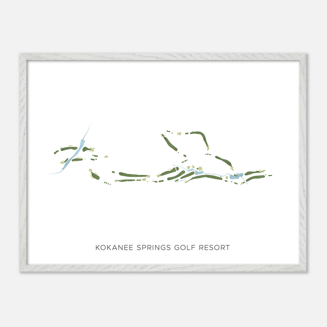 Print of Kokanee Springs Golf Resort Modern Map