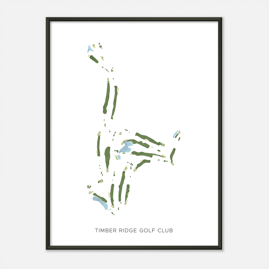 Print of Timber Ridge Golf Club Modern Map