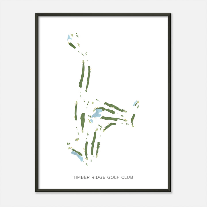 Print of Timber Ridge Golf Club Modern Map