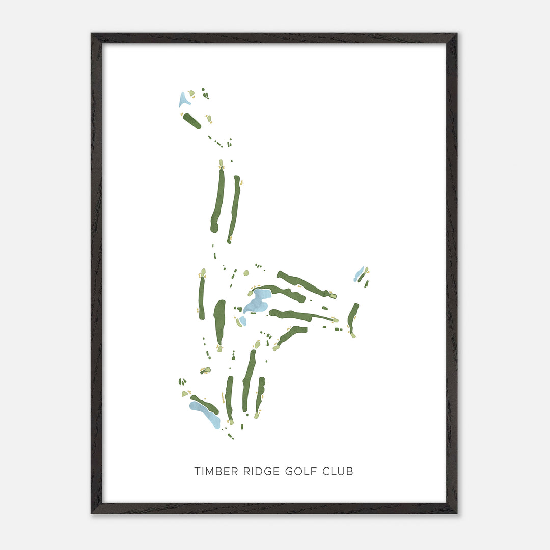 Print of Timber Ridge Golf Club Modern Map