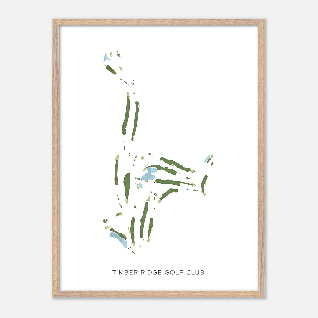 Print of Timber Ridge Golf Club Modern Map