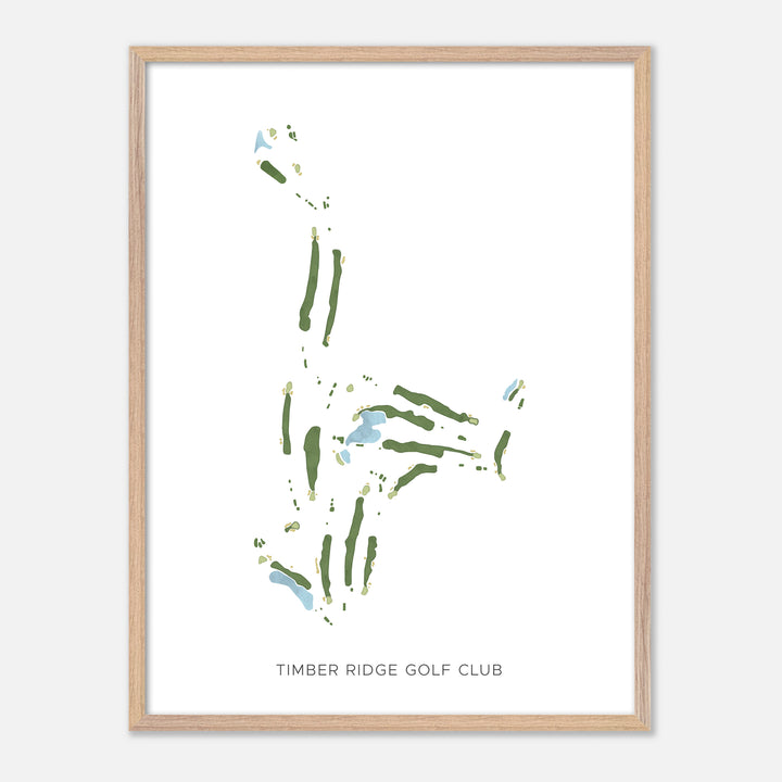 Print of Timber Ridge Golf Club Modern Map
