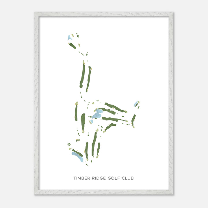 Print of Timber Ridge Golf Club Modern Map