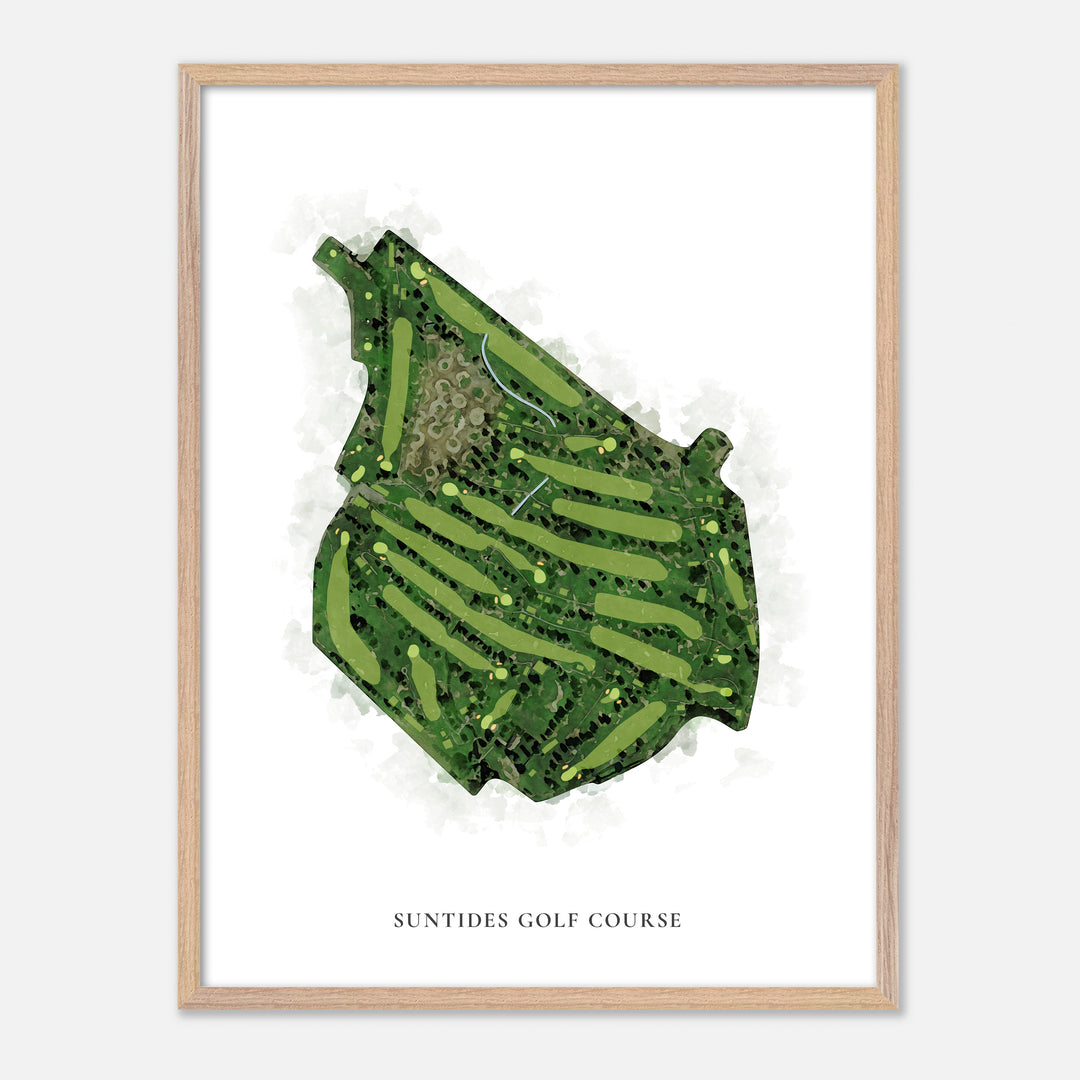 Print of Suntides Golf Course Classic Map