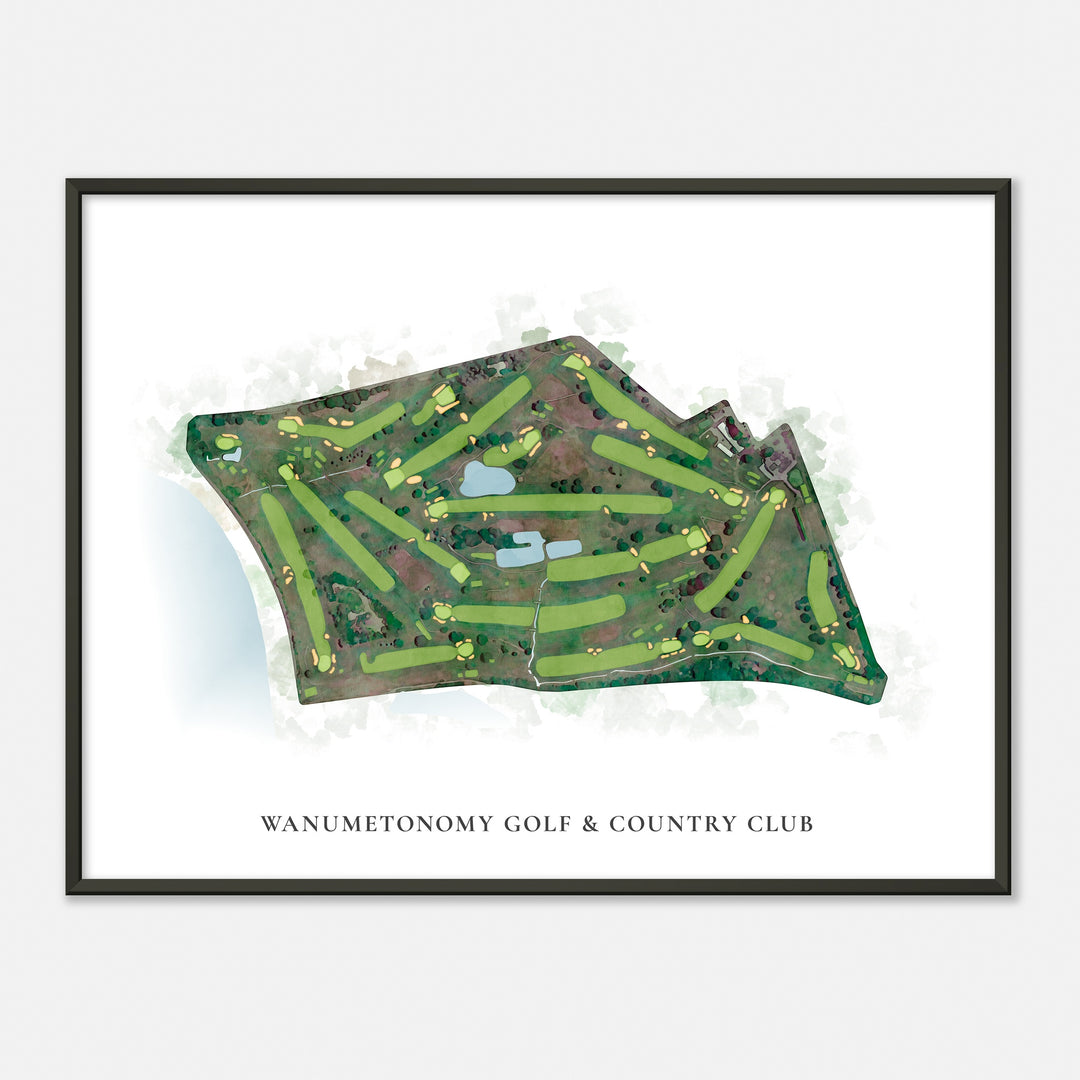 Print of Wanumetonomy Golf & Country Club Classic Map