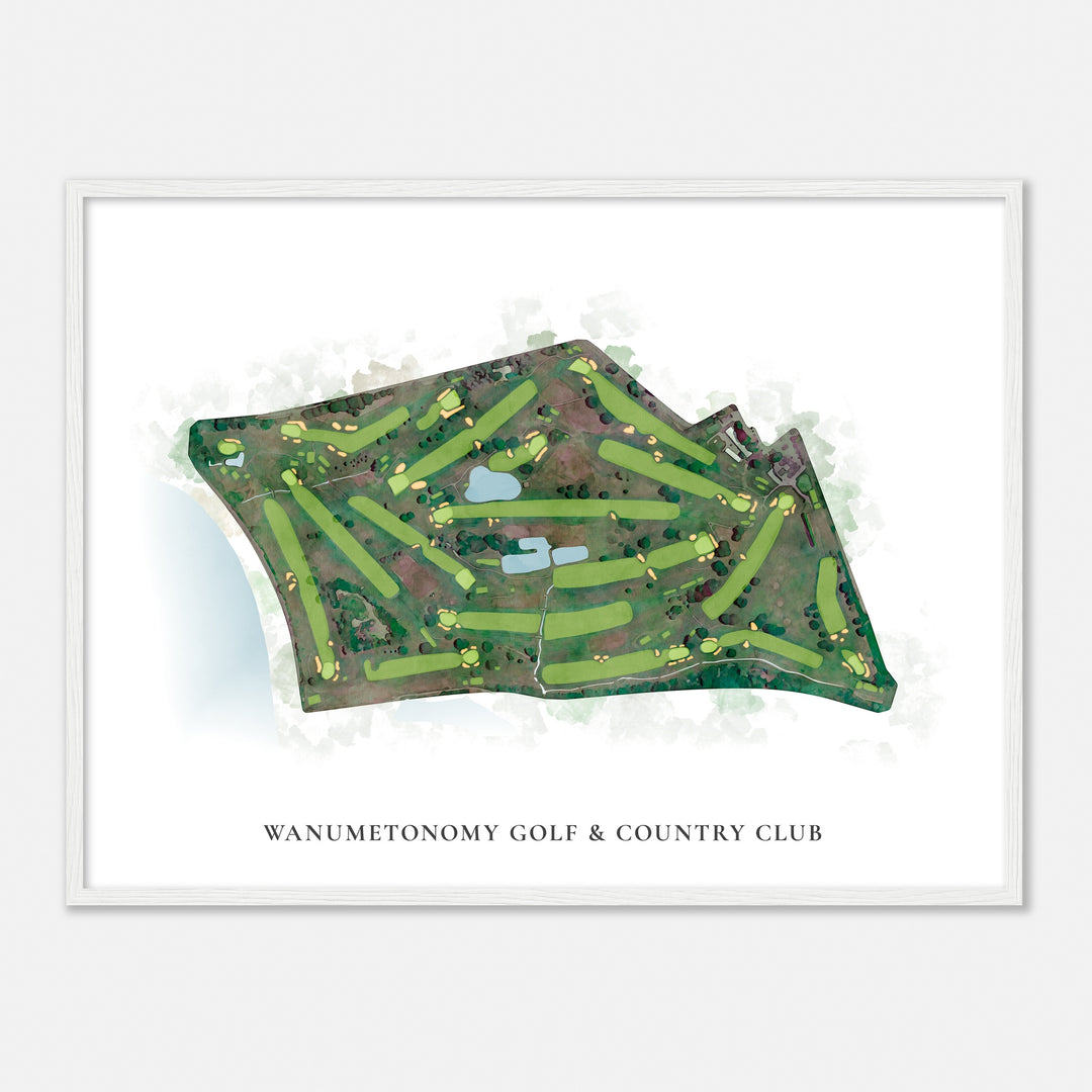 Print of Wanumetonomy Golf & Country Club Classic Map