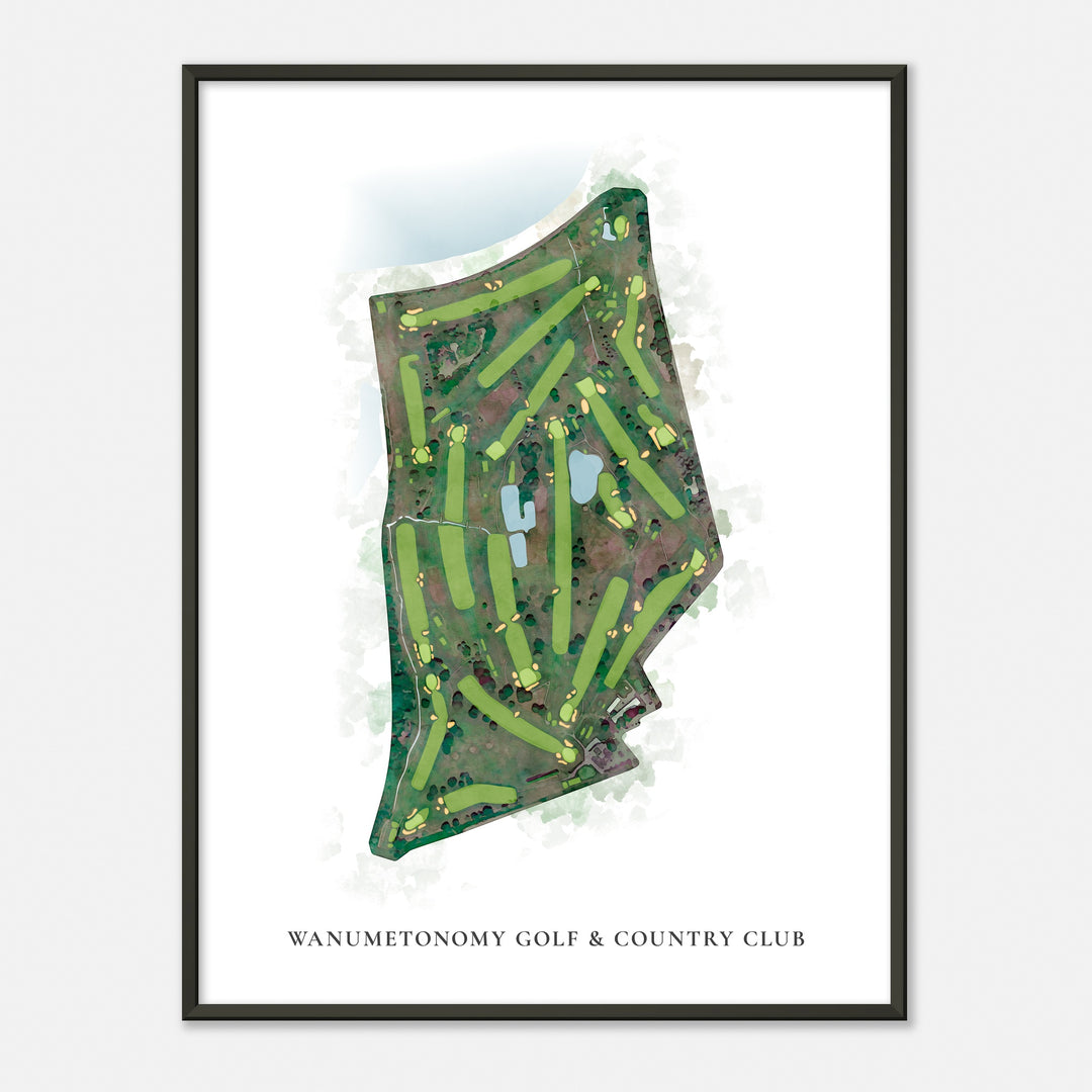 Print of Wanumetonomy Golf & Country Club Classic Map